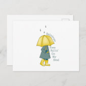 Raindrop Gezegde Briefkaart (Voorkant / Achterkant)