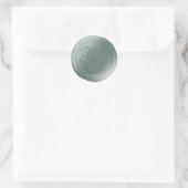 Raindrop Green Double Monogram Wax Seal Stickers (Tas)