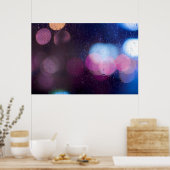 Raindrop op het raam poster (Keuken)