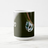 Raindrop op toppunt van leder met monogram fotogra koffiemok (Center)