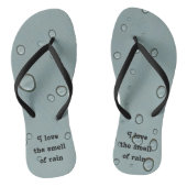 Raindrop Pattern Love Smell of Rain Water Droplet Teenslippers (Voetbed)