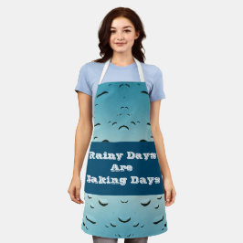 Raindrop Raindrop-foto voor regenbakken thuis Schort