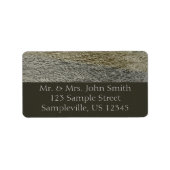 Raindrop Ripples Abstracte Natuur Fotografie Etiket (Voorkant)