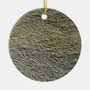 Raindrop Ripples Abstracte Natuur Fotografie Keramisch Ornament