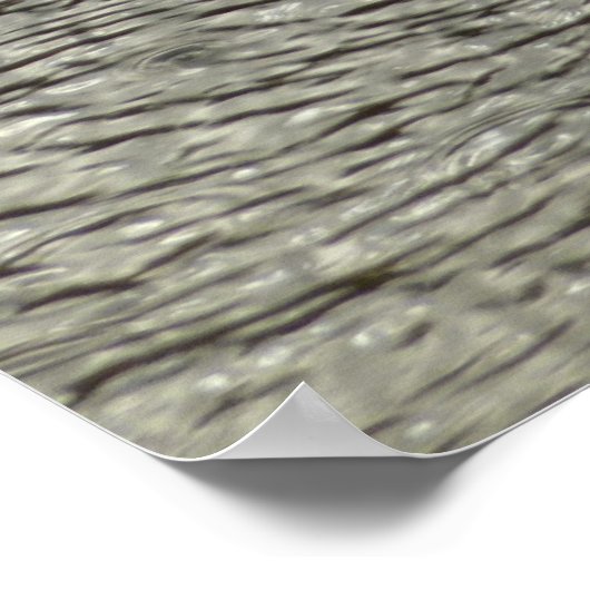 Raindrop Ripples Abstracte Natuur Fotografie Poster (Hoek)