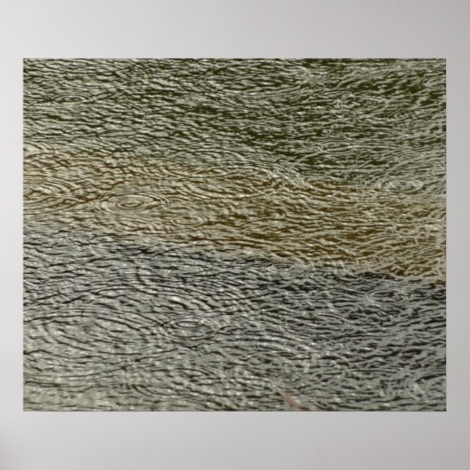 Raindrop Ripples Abstracte Natuur Fotografie Poster (Voorkant)