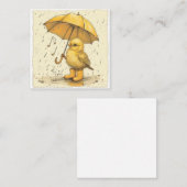 Raindrop Ritme: Chick Muziek voor je hart Notitiekaartje (Voorkant / Achterkant)