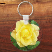 Raindrop Roos Sleutelhanger (Voorkant)