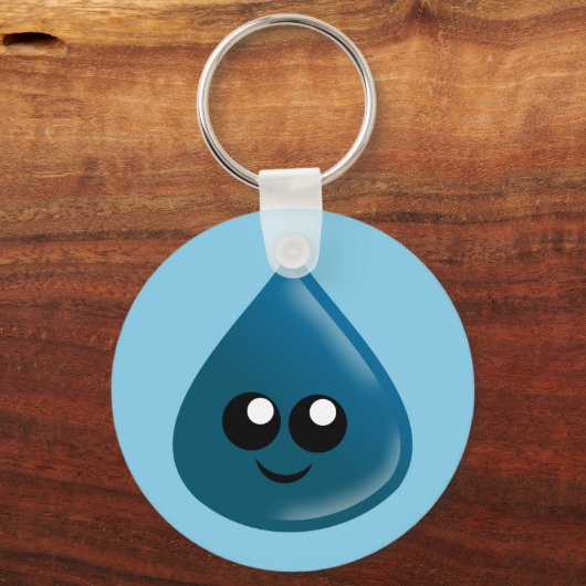 Raindrop, waterdruppel, scheurdruppel, aangepast sleutelhanger (Voorkant)
