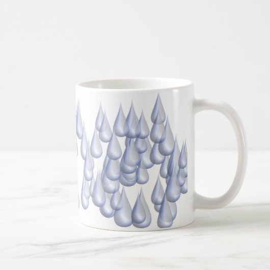 Raindrops (3D) Koffiemok (Rechts)