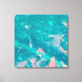 Raindrops Abstract Canvas Afdruk (Voorkant)