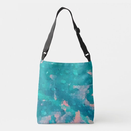 Raindrops Abstract Crossbody Tas (Achterkant)
