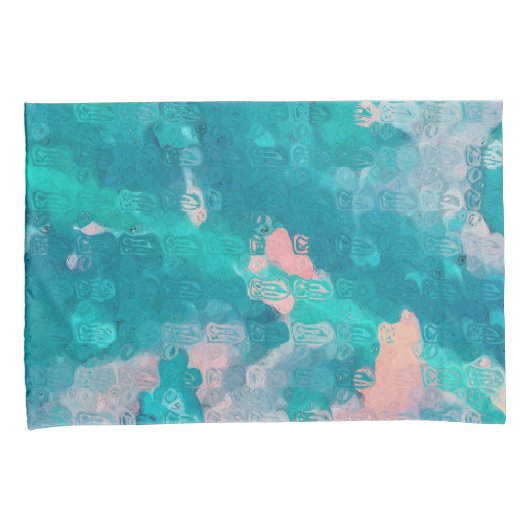 Raindrops Abstract Kussensloop (Voorkant-Rechts)