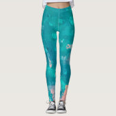 Raindrops Abstract Leggings (Voorkant)