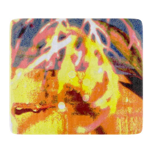 Raindrops Abstract Snijplank (Voorkant)