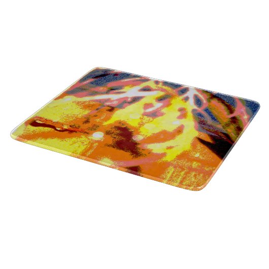 Raindrops Abstract Snijplank (Hoek)