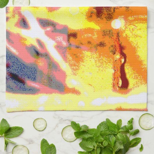 Raindrops Abstract Theedoek (Gevouwen)