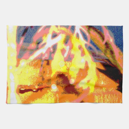 Raindrops Abstract Theedoek (Horizontaal)