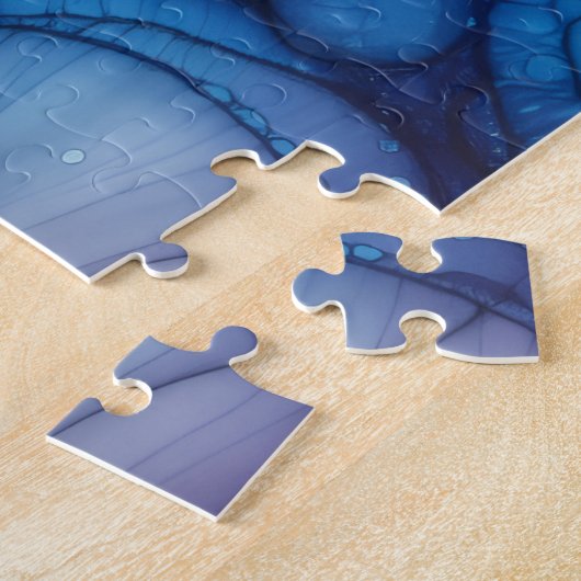 Raindrops Alcohol Ink Legpuzzel (Zijkant)