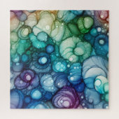 Raindrops Alcohol Ink Legpuzzel (Horizontaal)