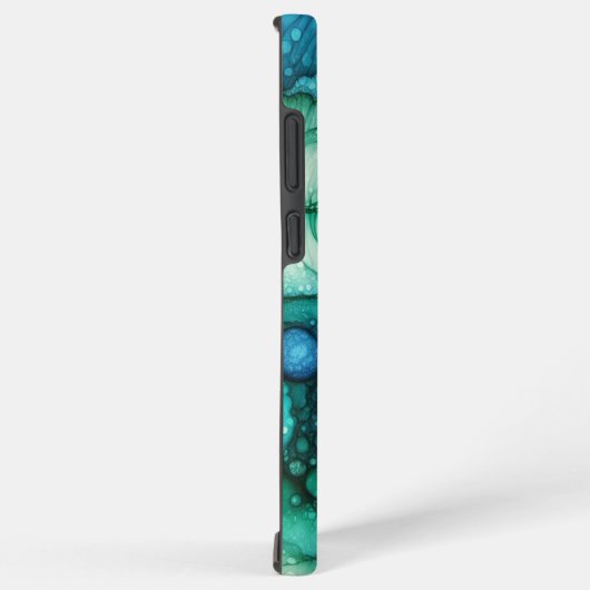 Raindrops Alcohol Ink Samsung Galaxy Hoesje (Rechterkant)