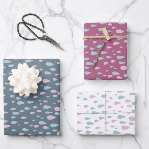 Raindrops Baby shower Gift Inpakpapier Vel
