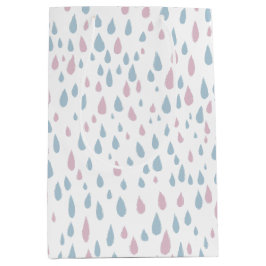 Raindrops Baby shower Gift Medium Cadeauzakje