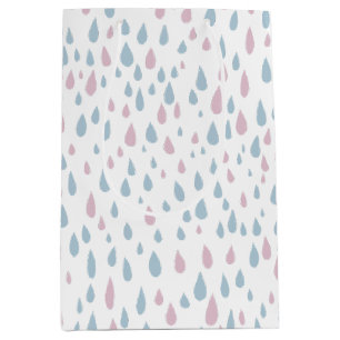 Raindrops Baby shower Gift Medium Cadeauzakje