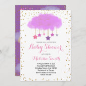 Raindrops Baby shower Kaart (Voorkant / Achterkant)