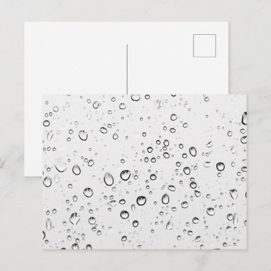 Raindrops Briefkaart (Voorkant / Achterkant)
