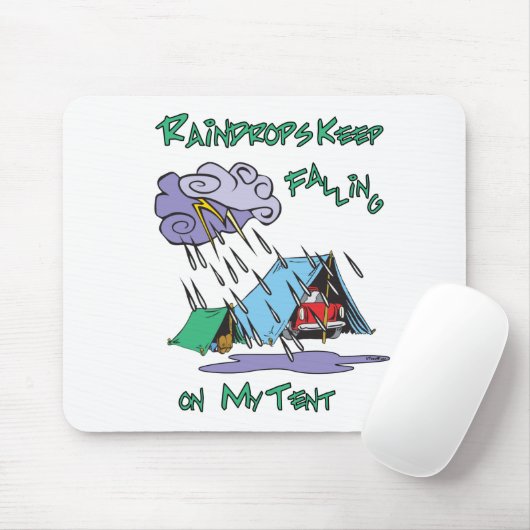 Raindrops Camping Muismat (Met muis)