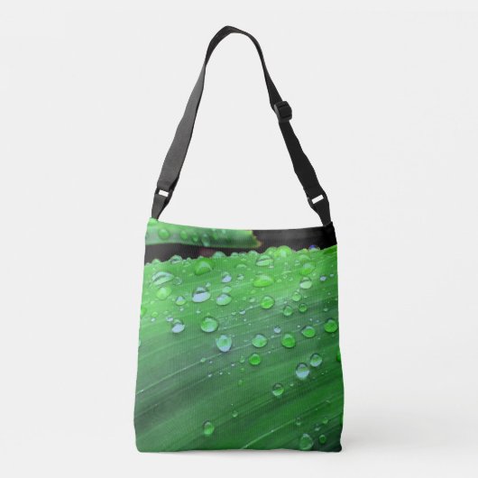Raindrops Closeup Crossbody Tas (Achterkant)