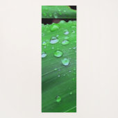 Raindrops Closeup, Spacey Green Yogamat (Achterkant)