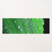 Raindrops Closeup, Spacey Green Yogamat (Voorkant (horizontaal))