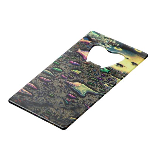 Raindrops Creditkaart Flessenopener (Achterkant Gekanteld)