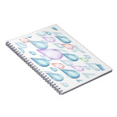 Raindrops design notitieboek (Rechterzijde)