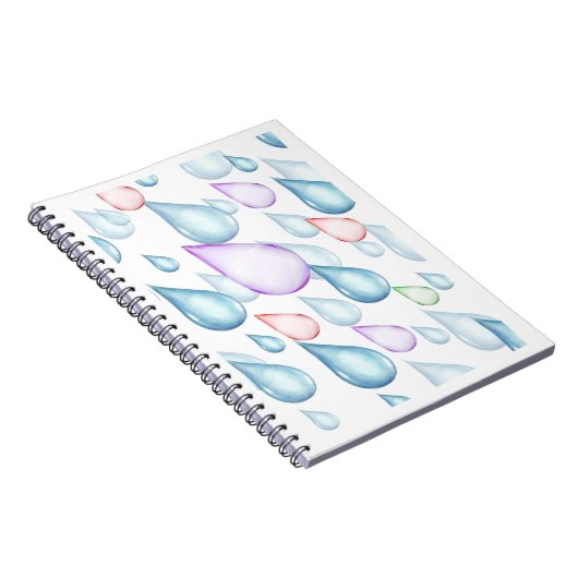 Raindrops design notitieboek (Rechterzijde)