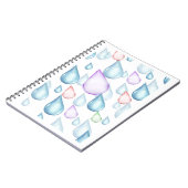 Raindrops design notitieboek (Linkerzijde)