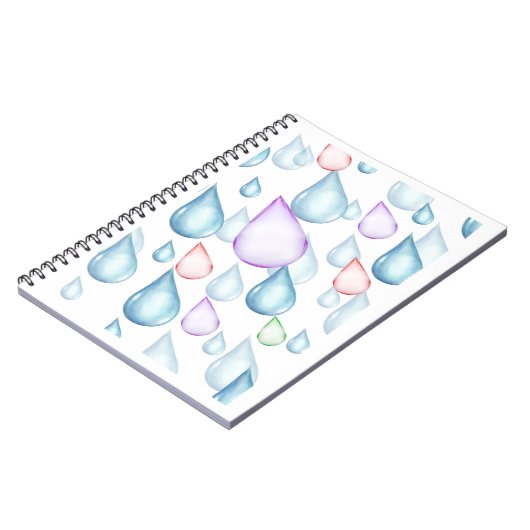 Raindrops design notitieboek (Linkerzijde)