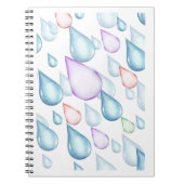 Raindrops design notitieboek (Voorkant)