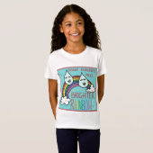 Raindrops en regenbogen t-shirt (Voorkant volledig)