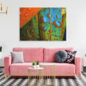Raindrops gaan tropisch canvas afdruk (Insitu (Woonkamer))