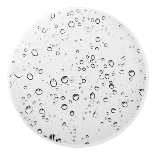 Raindrops Keramische Knop (Voorkant)