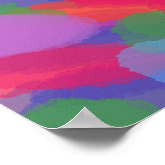 Raindrops kleurig Abstract Poster voor schilderen  (Hoek)