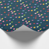 Raindrops kraakbeen schattige collage boho cadeaupapier (Hoek)