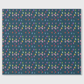 Raindrops kraakbeen schattige collage boho cadeaupapier (Vlak)