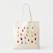 Raindrops kraakbeen schattige collage boho tote bag (Voorkant)