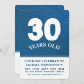 Raindrops, moderne verjaardag kaart (Voorkant / Achterkant)