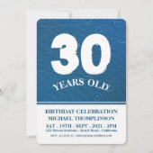 Raindrops, moderne verjaardag kaart (Voorkant)