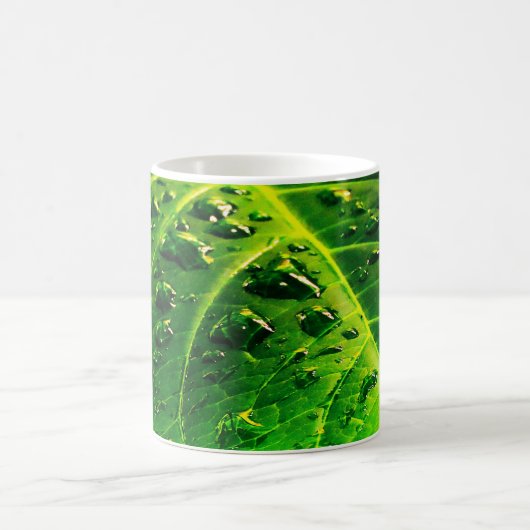 Raindrops on a Leaf Koffiemok (Center)